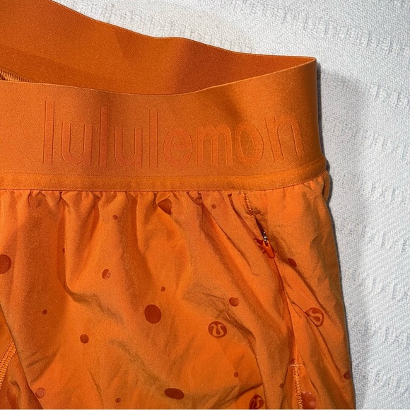 Lululemon Womens Hotty Hot HR Logo Shorts Size 6 Athleisure Running Gym Sports - Picture 5 of 6